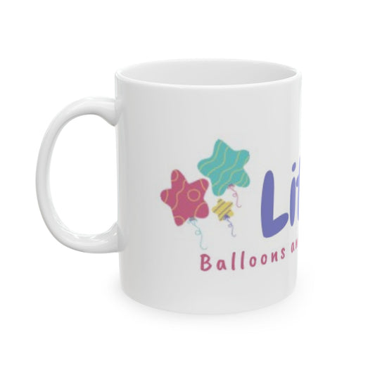 Cheerful Party Mug | Birthday Gift, Fun Ceramic Cup, Decorative Drinkware, Floral Design, Party Essentials, Kids Party Favor, Colorful Mugs